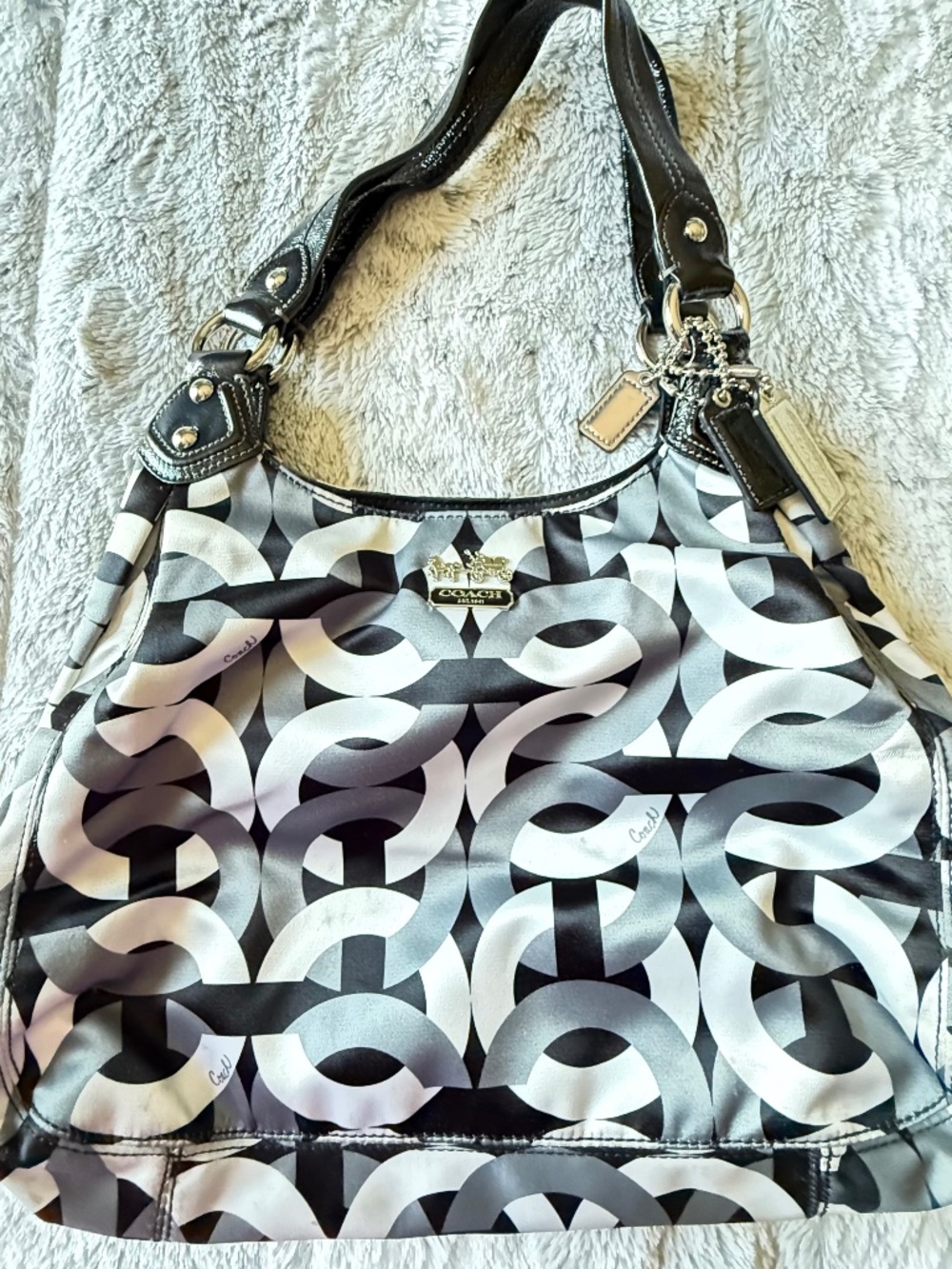 Coach Maggie Op Art Hobo Bag